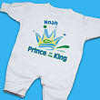 Prince of the King Personalized Fleece Romper 61439X